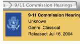 Free on iTunes: 9/11 Commission Hearings