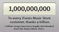 iTunes Music Store sells one billionth song