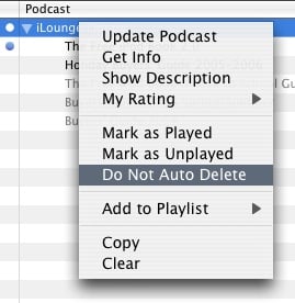 Preserving select podcasts