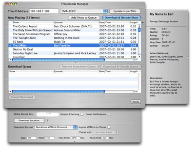 Review: Benesch TiVoDecode Manager 2.1