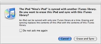 Transferring podcasts from a secondary computer
