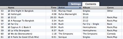 Sorting tracks on the iPod Shuffle