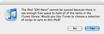 Setting up a new iPod with an existing library