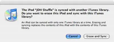 Using two iPods with the same library