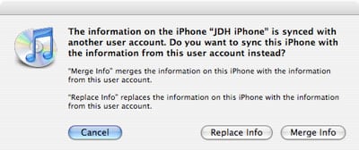 Transferring content from iPhone to computer