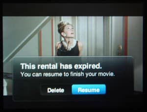 iTunes movie rental expiry on iPods