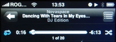 Continuously playing one track