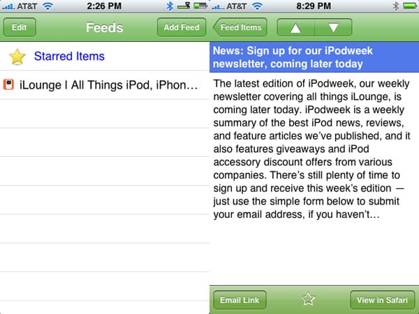 Review: Feeds by Prime31 Web Design