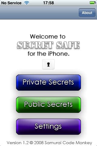 Review: Secret Safe v1.2 by Samurai Code Monkey