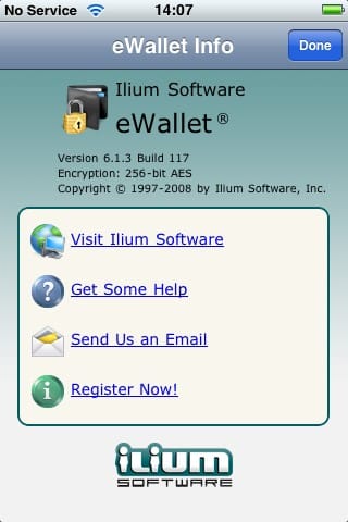 Review: eWallet v6.1.3 by Ilium Software