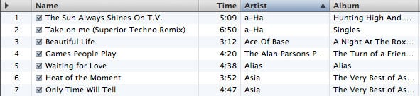 Reordering playlists manually