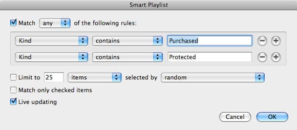 Recreating Purchased folder