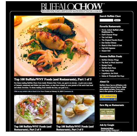 Buffalo Chow, or, My Shout Out to Buffalo, Niagara Falls, and Western New York