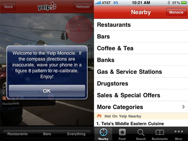 Augmented Reality, or, An Ultra-Cool iPhone 3GS Feature, Yelping For Your Help