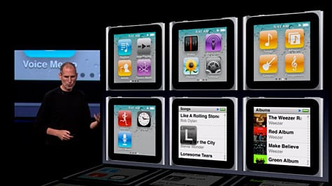 iPod nano 6G announced with Multi-Touch interface