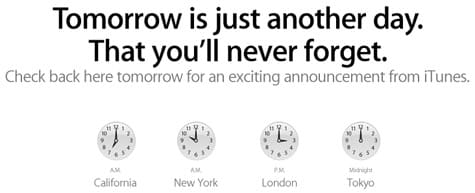 Apple teases iTunes announcement, coming tomorrow at 10 am ET/7 am PT