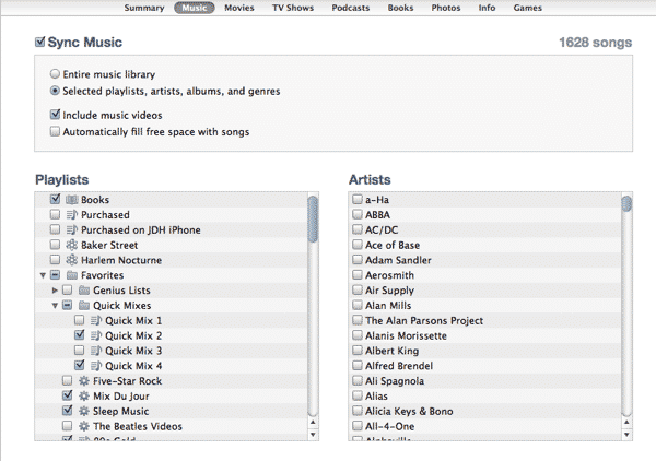 Removing playlists from iPod
