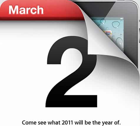 Apple confirms iPad 2 event for March 2