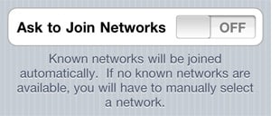 Getting rid of Wi-Fi network pop-ups on iOS