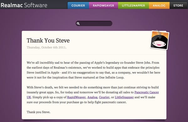 Realmac Software RapidWeaver, Analog, Courier + LittleSnapper
