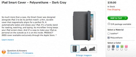 Apple updates iPad Smart Cover lineup