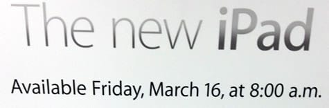 Apple to launch third-gen iPad Friday at 8:00 am
