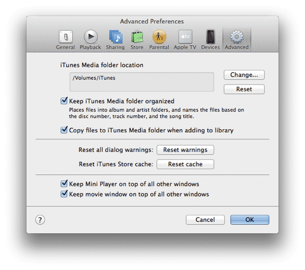 Using iTunes with a MacBook and External Hard Drive