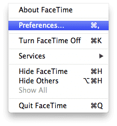 Switching Apple IDs on FaceTime for Mac