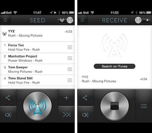 Syncing music playback between two iPhones