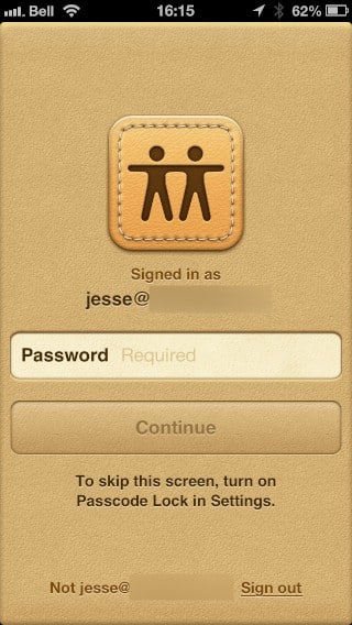 Find My Friends and Passcodes