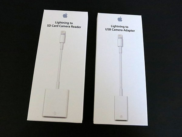 iPad Camera Connectors – USB vs SD card