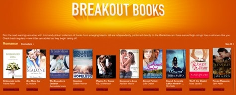 iTunes adds self-published Breakout Books section