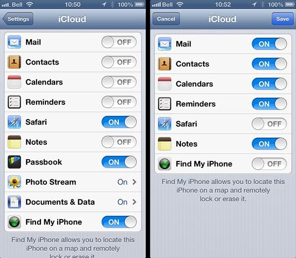 App Store accounts and iCloud document sharing