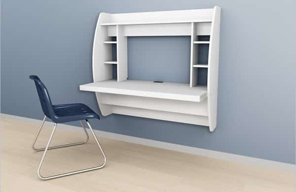 Prepac Floating Desk with Storage