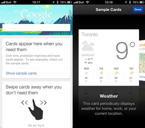 Google Now released within Google Search app