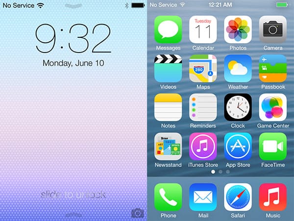 New in iOS 7 For iPad, iPhone + iPod touch: Details + Screens