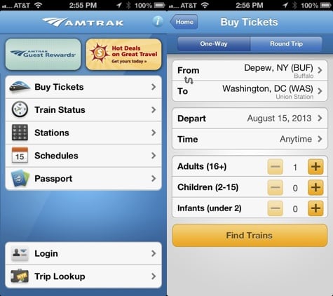 Apps: Amtrak 1.6, Flipboard 2.0.5, Plants vs Zombies 2 1.1 + Yelp 7.0
