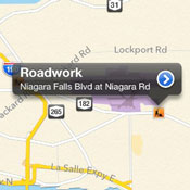 Displaying traffic info in Apple Maps