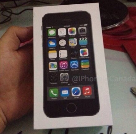 iPhone 5S box leak, new Home Button?