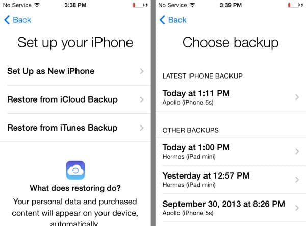 Restoring Text Messages from an iCloud Backup