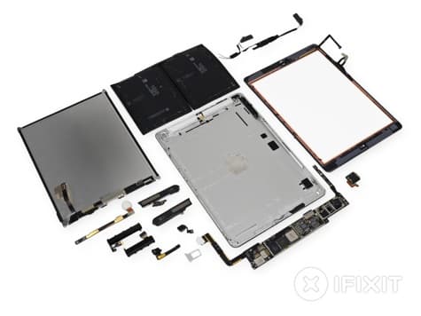 iPad Air teardown reveals 32.9 WHr battery, stereo speakers