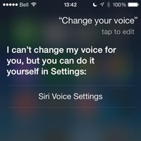 Changing Siri&rsquo;s voice