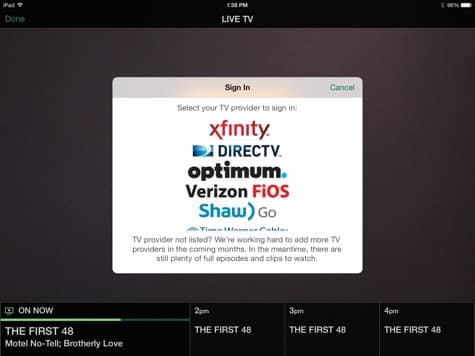 Apps: A&amp;E/History 2.0, Ally 3.0, Amazon Cloud Drive Photos 3.0 + Pandora 5.3