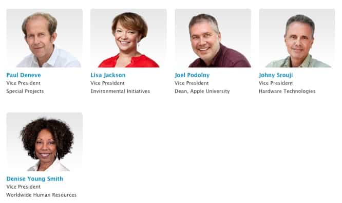 Apple adds more vice presidents to executive webpage