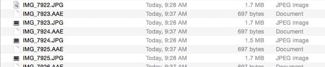 Apple using new AAE sidecar format for iOS 8 photos?