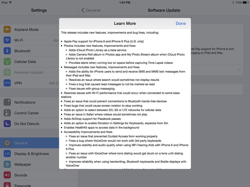 Apple releases iOS 8.1