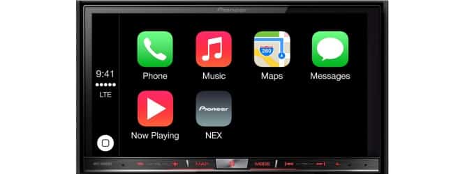 Pioneer NEX in-dash receivers support CarPlay with firmware update