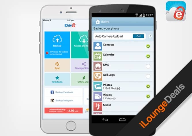 Daily Deal: Get a Lifetime of Unlimited Mobile Backup from IDrive for only $10