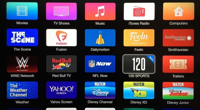 Apple TV adds 120 Sports channel