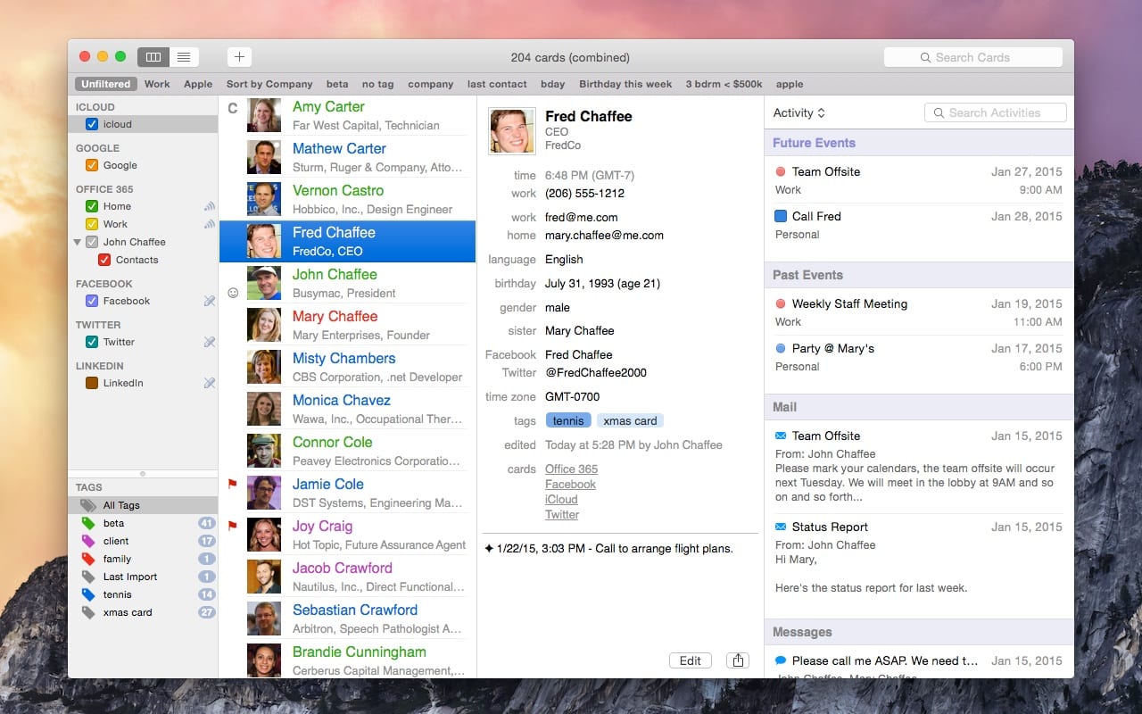 BusyMac BusyContacts